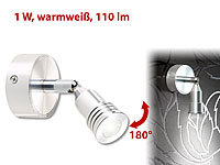 Lunartec LED-Wandspot m. Aluminium-Gehäuse, 1 Watt, 110 Lumen, warmweiß 3.000 K; Bett- & Leselampen mit Schwanenhälsen Bett- & Leselampen mit Schwanenhälsen Bett- & Leselampen mit Schwanenhälsen 