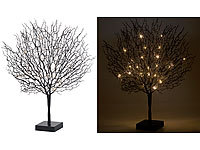Lunartec Moderner Lichterbaum mit 25 warmweißen LEDs, 50 cm, schwarz; LED-Lichterketten für innen und außen LED-Lichterketten für innen und außen LED-Lichterketten für innen und außen LED-Lichterketten für innen und außen 
