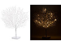 Lunartec Moderner Lichterbaum mit 25 warmweißen LEDs, 50 cm, weiß; LED-Lichterketten für innen und außen LED-Lichterketten für innen und außen LED-Lichterketten für innen und außen LED-Lichterketten für innen und außen 