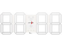 ; LED-Funk-Wanduhren mit Temperaturanzeigen, 3D-Wand- und Tischuhren mit 7-Segment-LED-Anzeigen 