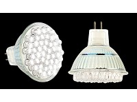 Lunartec LED-Spot 48 LEDs, GU5.3, warmweiss; Lampensockel-Adapter, LED-Unterbau-Leuchten mit Fernbedienung 