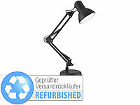 Lunartec Retro-Schreibtischlampe mit 2 Gelenk-Armen, Versandrückläufer; Stehlampen, LED-LupenleuchtenSchreibtischlampen 
