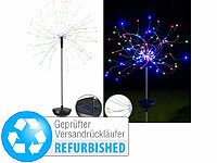 Lunartec Garten-Solar-Lichtdeko mit Feuerwerk-Effekt, Versandrückläufer; LED-Solar-Wegeleuchten LED-Solar-Wegeleuchten 