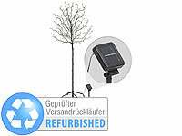 Lunartec XLSolarLED-Lichterbaum mit 200 beleuchteten Knospen, Versandrückläufer; LED-Solar-Wegeleuchten 