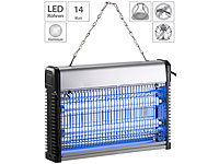 Lunartec UV-LED-Insektenvernichter mit austauschbarer T8-LED-Röhre, 14 Watt; UV-Insektenvernichter UV-Insektenvernichter 
