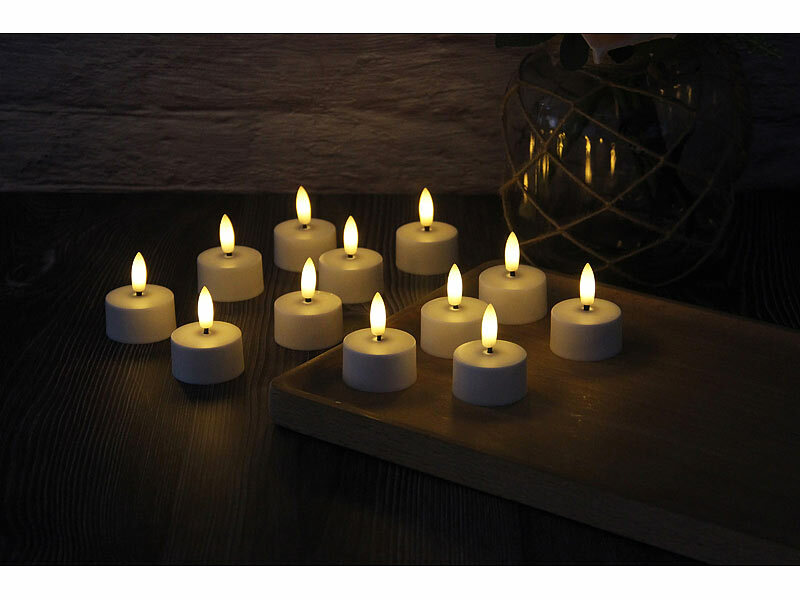 ; Akku-LED-Teelicht-Sets mit Ladestation Akku-LED-Teelicht-Sets mit Ladestation Akku-LED-Teelicht-Sets mit Ladestation 