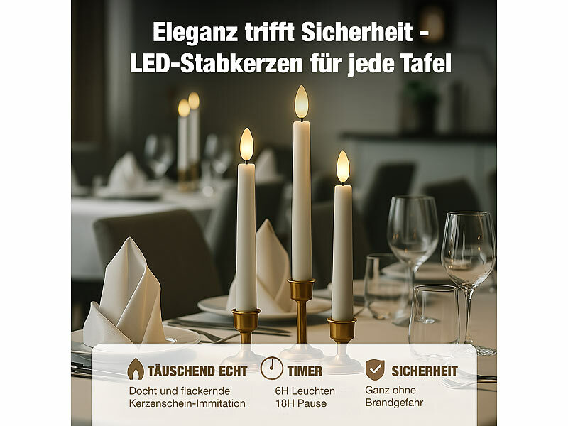 ; Kabellose, dimmbare LED-Weihnachtsbaumkerzen mit Fernbedienung und Timer Kabellose, dimmbare LED-Weihnachtsbaumkerzen mit Fernbedienung und Timer Kabellose, dimmbare LED-Weihnachtsbaumkerzen mit Fernbedienung und Timer 