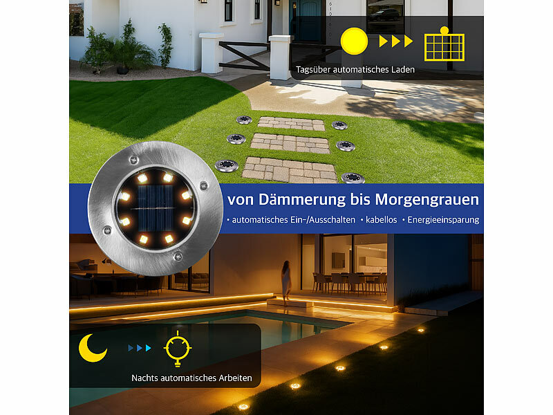 ; LED-Solar-Wegeleuchten LED-Solar-Wegeleuchten LED-Solar-Wegeleuchten 