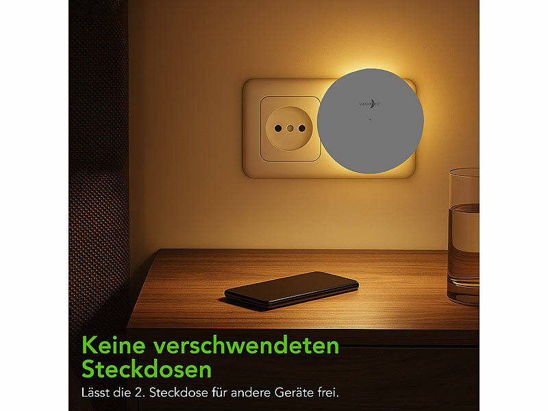 ; LED-Steckdosen-Nachtlicht mit Dämmerungssensor LED-Steckdosen-Nachtlicht mit Dämmerungssensor LED-Steckdosen-Nachtlicht mit Dämmerungssensor 