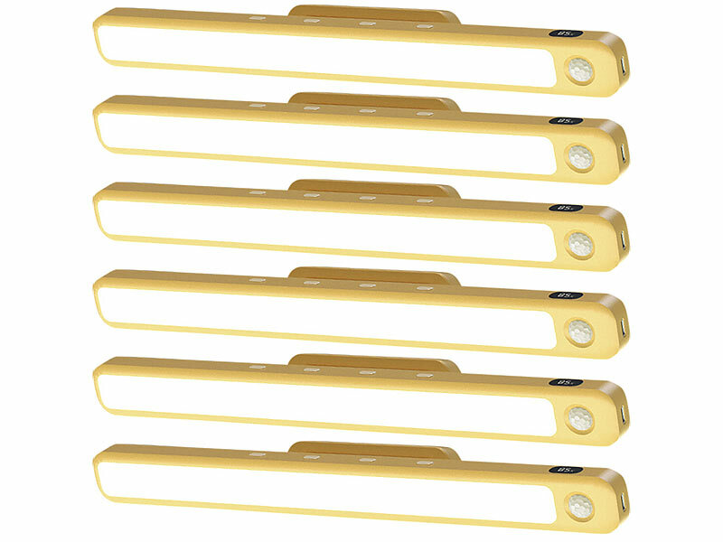 ; Akku-LED-Lichtleisten mit Bewegungssensoren Akku-LED-Lichtleisten mit Bewegungssensoren 