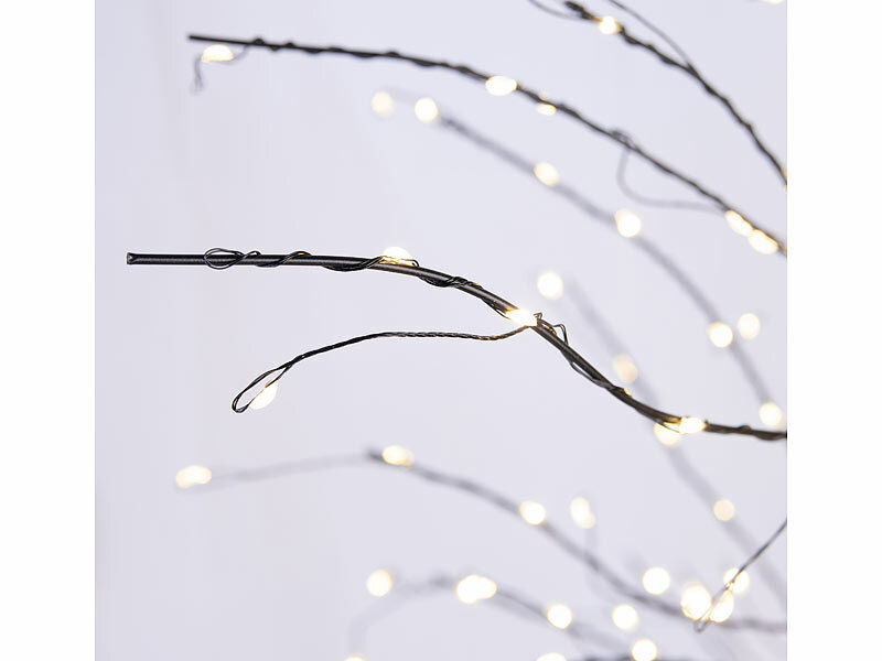 ; LED-Lichterketten für innen und außen, LED-Solar-Lichterketten (warmweiß) LED-Lichterketten für innen und außen, LED-Solar-Lichterketten (warmweiß) 