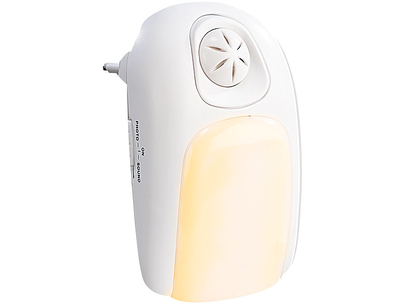 Lunartec LED-Nachtlicht mit Akustiksensor und Dämmerungsschalter; LED Batterie Leuchten LED Batterie Leuchten LED Batterie Leuchten LED Batterie Leuchten 