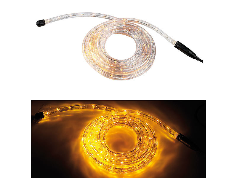 ; LED-Solar-Lichterketten (warmweiß), LED-Lichterketten für innen und außen 