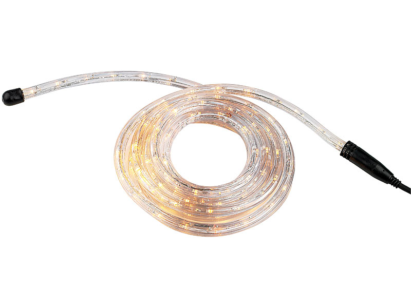 ; LED-Solar-Lichterketten (warmweiß), LED-Lichterketten für innen und außen 