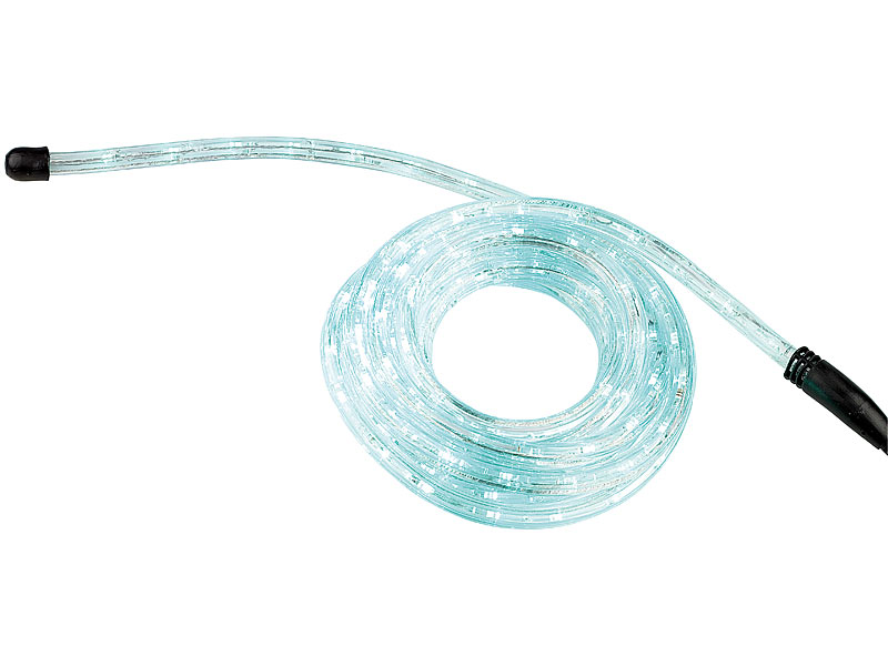 Lunartec LED-Lichtschlauch grün, 4 Meter, für innen & außen; LED Streifen LED Streifen 