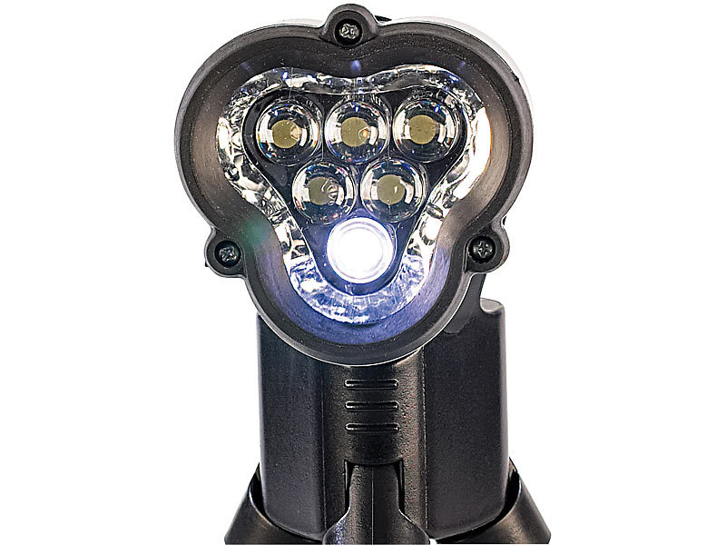 ; LED-Taschenlampe mit Stativ 