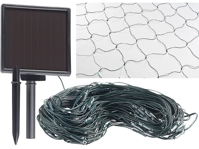 ; LED-Solar-Lichterketten (warmweiß), LED-Lichterketten für innen und außen 