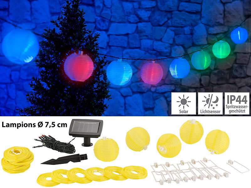 ; LED-Solar-Lichterketten (warmweiß) LED-Solar-Lichterketten (warmweiß) 
