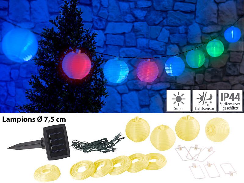 ; LED-Solar-Lichterketten (warmweiß) LED-Solar-Lichterketten (warmweiß) 