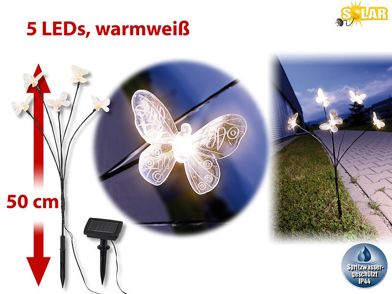 ; LED-Solar-Lichterketten (warmweiß) LED-Solar-Lichterketten (warmweiß) 