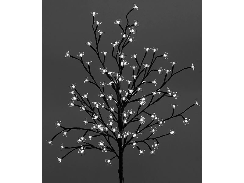Lichterbaum 150 cm schwarz 120 LED warmweiß LED-Baum