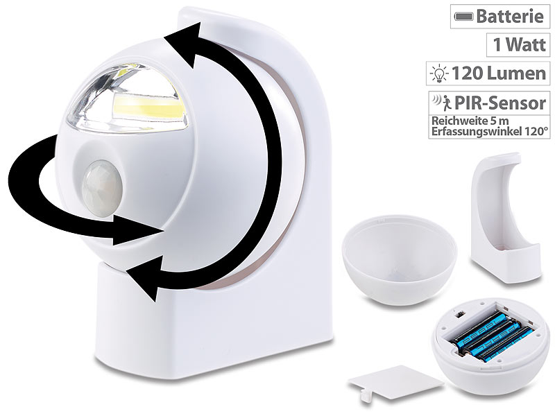 ; Akku-LED-Lichtleisten mit Bewegungssensoren 