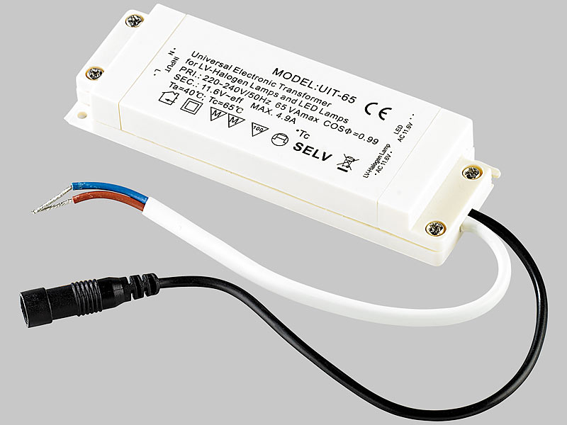 LED-Stecker-Trafo, Kabel, Schalter + Sockel / Ersatzteil für Heico