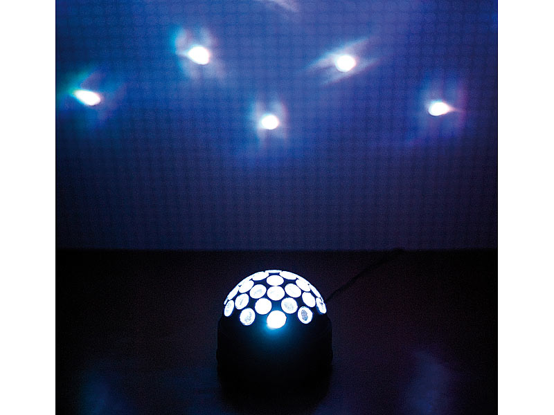 ; LED-Disco-Tropfen E27 mit Farbwechsel (RGBW) 