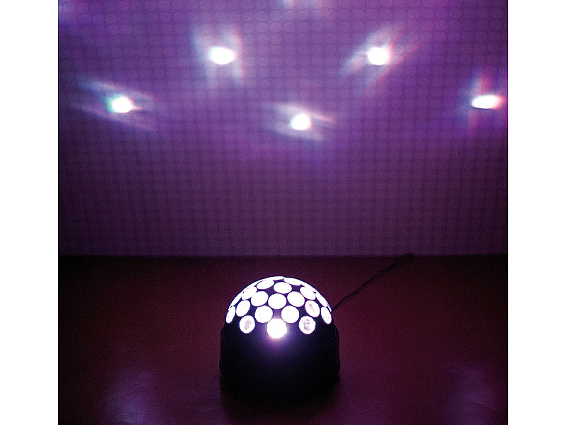 ; LED-Disco-Tropfen E27 mit Farbwechsel (RGBW) 