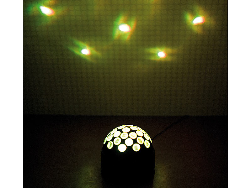 ; LED-Disco-Tropfen E27 mit Farbwechsel (RGBW) 