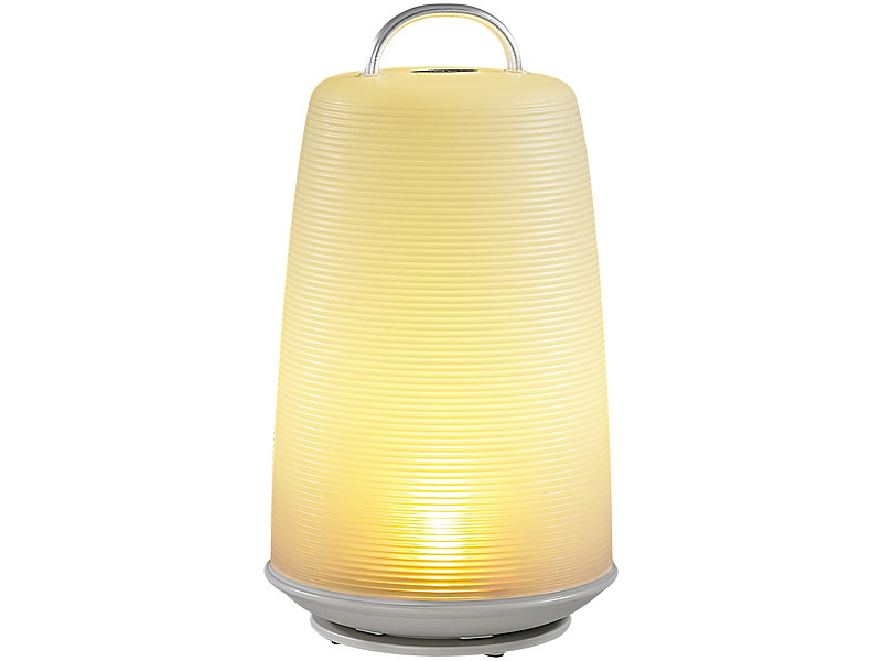 Lunartec Portable LED-Garten & Tischlampe "Livinglight I" gelb; Schreibtischlampen Schreibtischlampen 