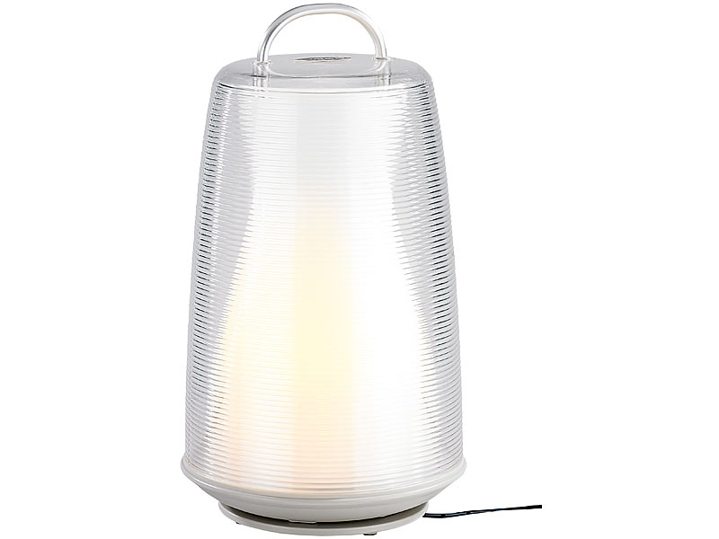 Lunartec Portable LED-Garten & Tischlampe "Livinglight II" gelb; Schreibtischlampen Schreibtischlampen 