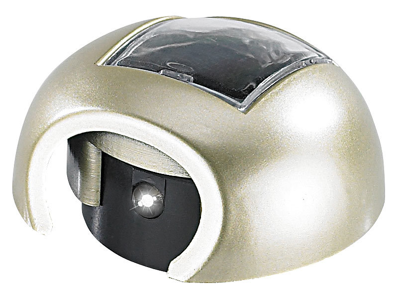Lunartec Solar-Schlüssellochlampe 4er-Set; LED Batterie Leuchten 