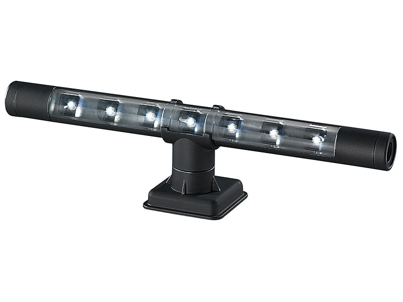 Lunartec Flexible kaltweiße 4in1-LED-Unterbauleuchte, schwarz; LED Lichtleisten LED Lichtleisten LED Lichtleisten LED Lichtleisten 
