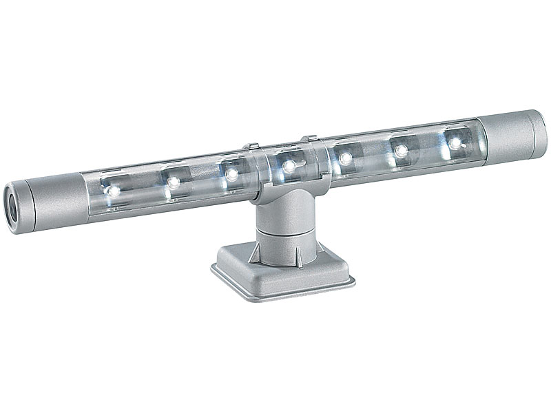 Lunartec Flexible warmweiße 4in1-LED-Unterbauleuchte, mattsilber; LED Lichtleisten LED Lichtleisten LED Lichtleisten LED Lichtleisten 