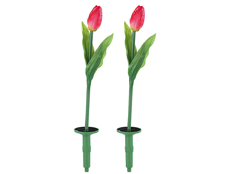 ; Solarlampen-Blumen für Terrassen, Balkone 