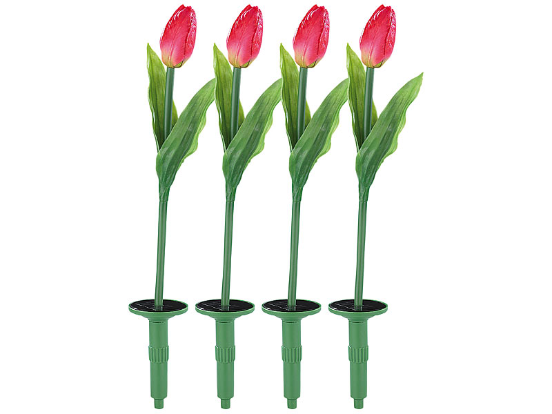 ; Solarlampen-Blumen für Terrassen, Balkone 