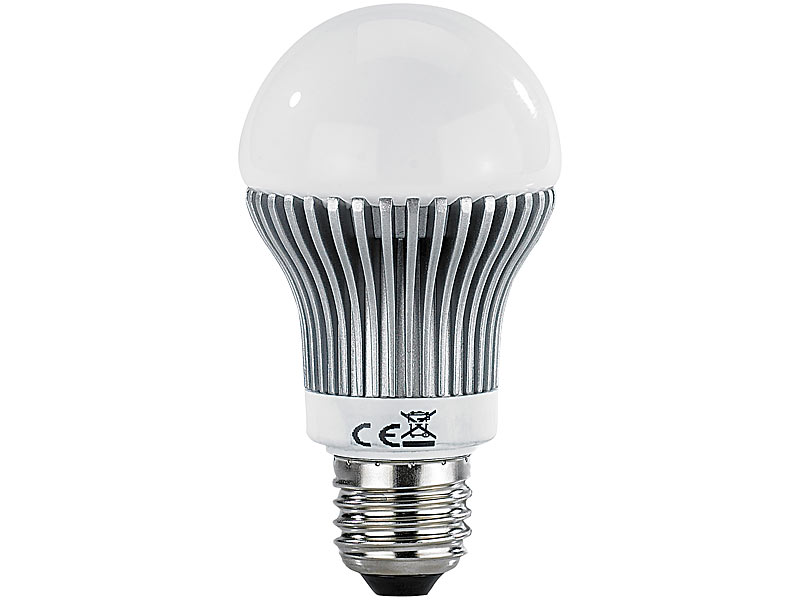 ; LED-Spots GU5.3 (warmweiß), LED-Disco-Tropfen E27 mit Farbwechsel (RGBW) 