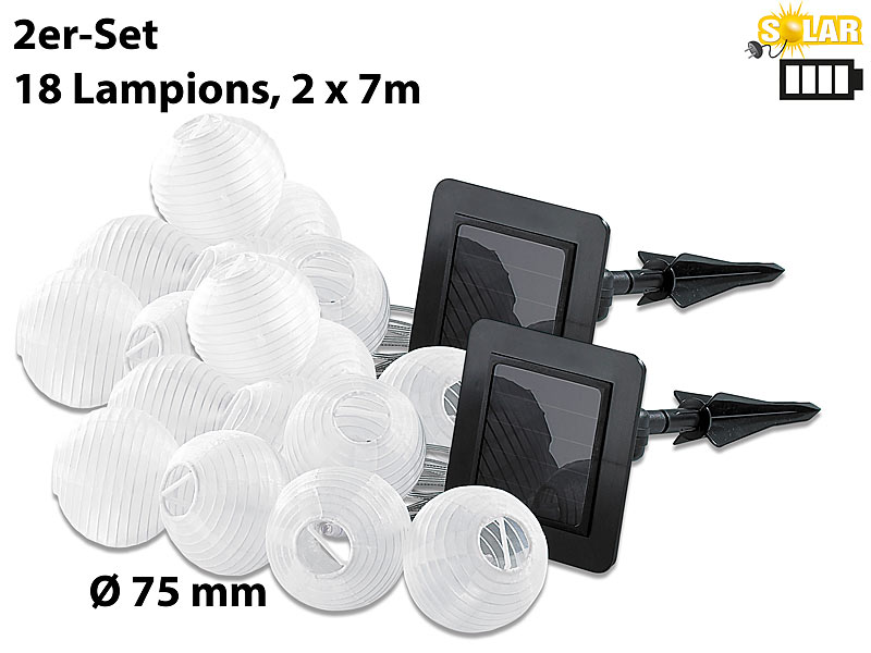 ; LED-Solar-Wegeleuchten 