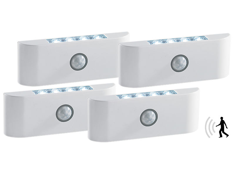 ; LED-Solar-Außenlampen mit PIR-Sensoren (neutralweiß) 