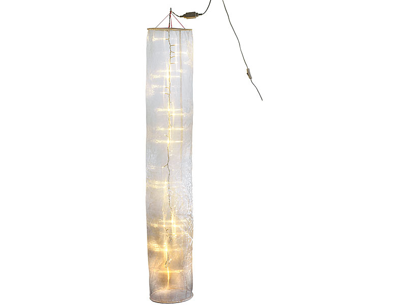 Organza-Lichterschlauch: 150 cm Lichtskulptur & 40 LEDs (refurbished); LED-Lichterketten 