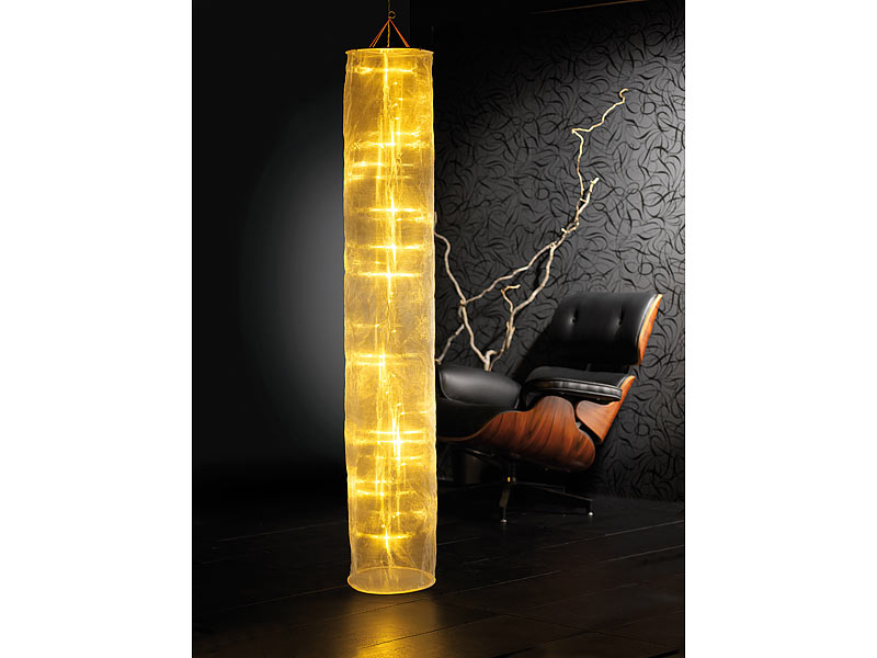 Lunartec LED Organza hängend 230V 2er-Set  groß/klein; LED-Lichterketten LED-Lichterketten LED-Lichterketten 