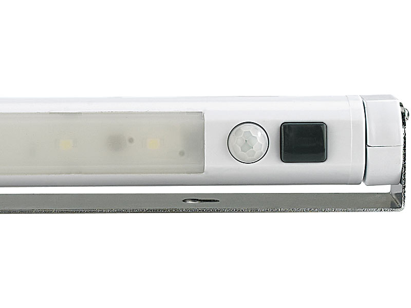 LED-Lichtleiste mit Bewegungsmelder und Lichtsensor warmweiß 4er-Set; LED Streifen LED Streifen LED Streifen 