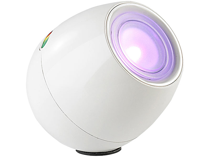 Lunartec Weiße LED-Stimmungsleuchte mit Touch-Farbregler, 256 Farben; LED Steckdosen-Nachtlicht LED Steckdosen-Nachtlicht LED Steckdosen-Nachtlicht 
