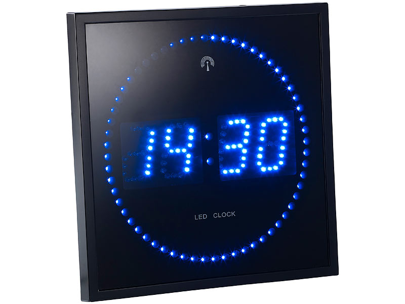 ; LED-Funk-Wanduhren mit Temperaturanzeigen LED-Funk-Wanduhren mit Temperaturanzeigen LED-Funk-Wanduhren mit Temperaturanzeigen LED-Funk-Wanduhren mit Temperaturanzeigen 