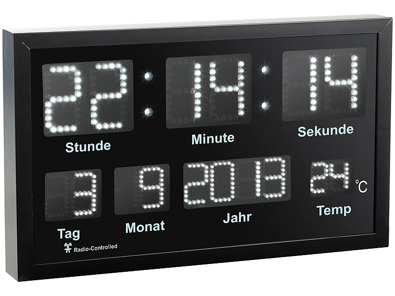 ; 3D-Wand- und Tischuhren mit 7-Segment-LED-Anzeigen 3D-Wand- und Tischuhren mit 7-Segment-LED-Anzeigen 