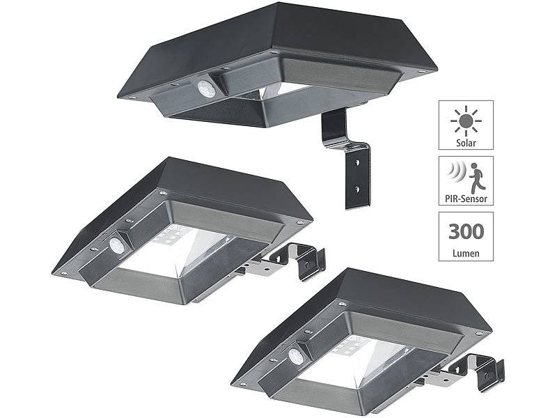 ; LED-Solar-Außenlampen mit PIR-Sensoren (neutralweiß) LED-Solar-Außenlampen mit PIR-Sensoren (neutralweiß) LED-Solar-Außenlampen mit PIR-Sensoren (neutralweiß) LED-Solar-Außenlampen mit PIR-Sensoren (neutralweiß) 