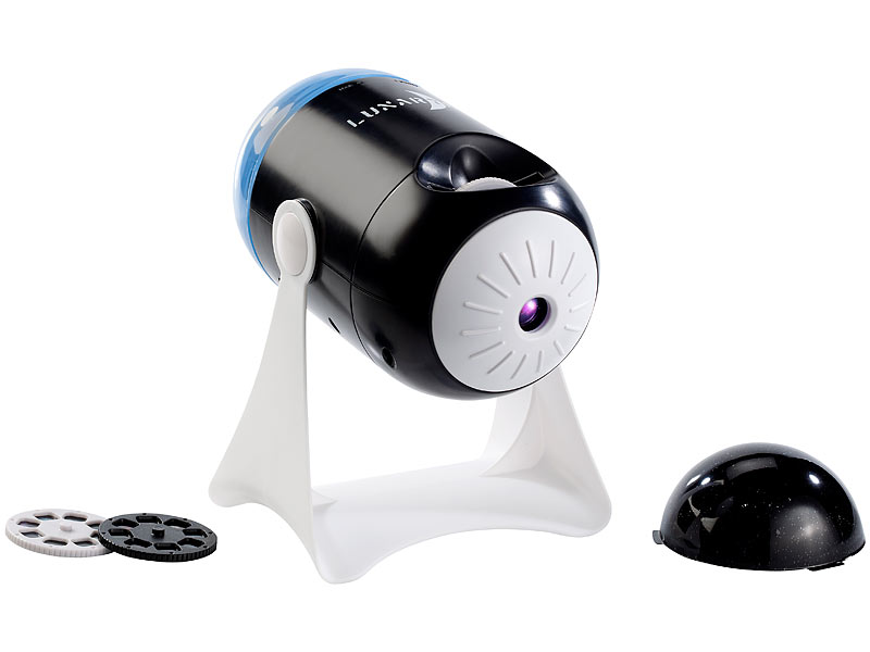 Lunartec 2in1-Sternenhimmel-Projektor "Weltallzauber"; LED Glasfaser Sternenhimmel LED Glasfaser Sternenhimmel LED Glasfaser Sternenhimmel 