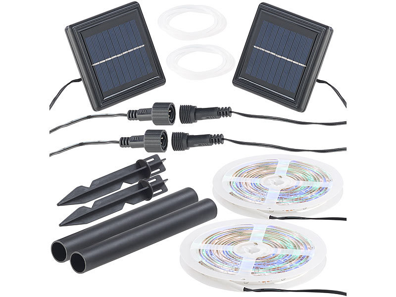 ; LED-Solar-Lichterketten (warmweiß) LED-Solar-Lichterketten (warmweiß) LED-Solar-Lichterketten (warmweiß) LED-Solar-Lichterketten (warmweiß) 
