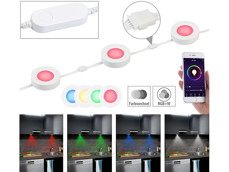 ; Akku-LED-Lichtleisten mit Bewegungssensoren 